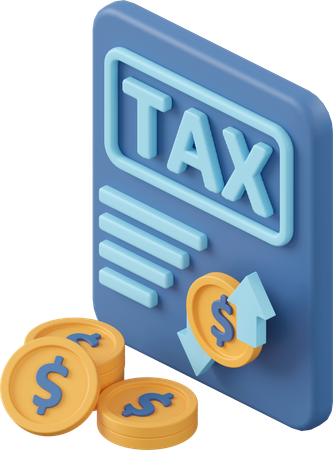 Tax Hike And Cuts  3D Icon