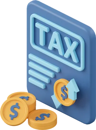 Tax Hike And Cuts  3D Icon