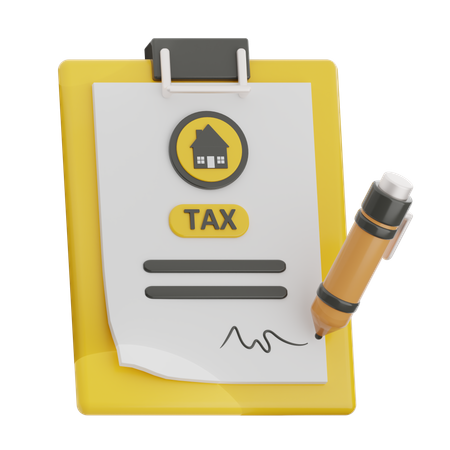 Tax House  3D Icon
