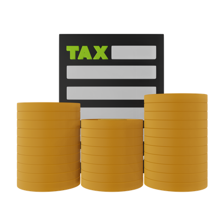 Tax Income  3D Icon