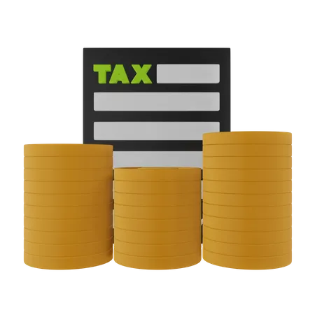 Tax Income  3D Icon