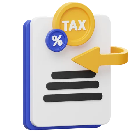 Tax Income  3D Icon