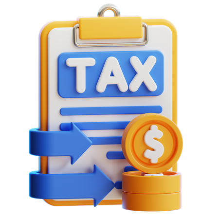 Tax Income  3D Icon