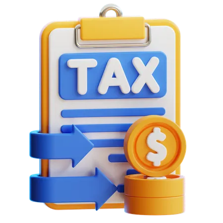 Tax Income  3D Icon