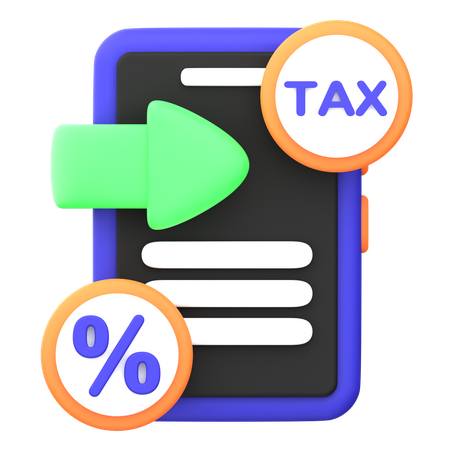 Tax Income  3D Icon