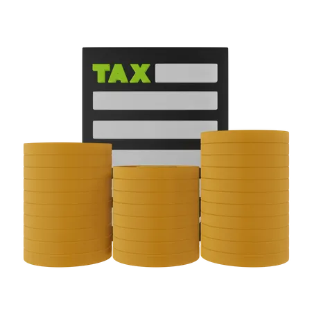 Tax Income 3D Icon