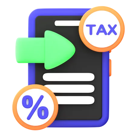Tax Income  3D Icon