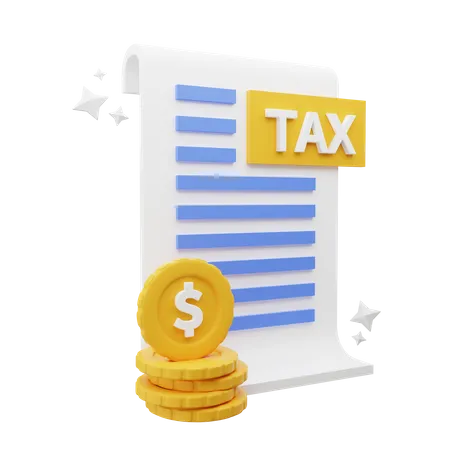 Tax Income  3D Icon