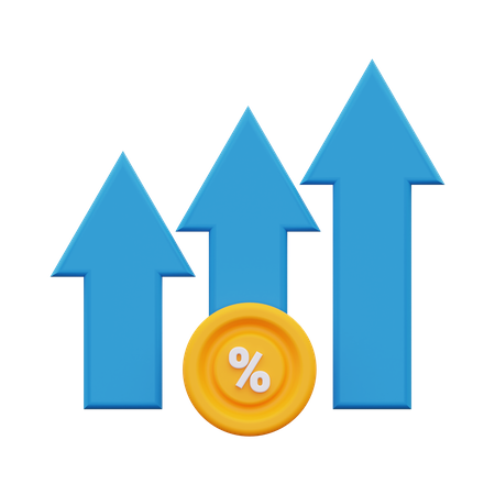 Tax Increase  3D Icon