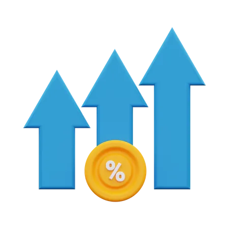 Tax Increase  3D Icon