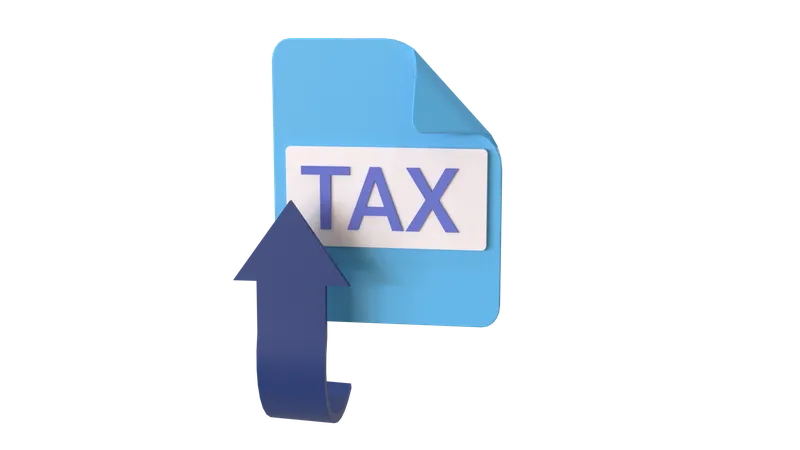 Tax increased  3D Icon