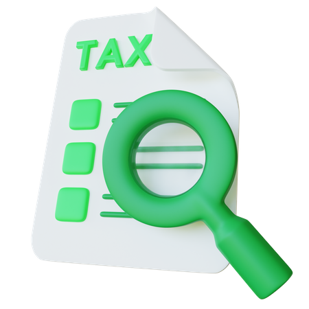 Tax Investigation  3D Icon