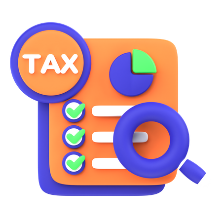 Tax Investigation  3D Icon