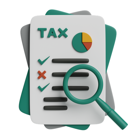 Tax Investigation  3D Icon