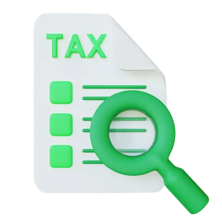 Tax Investigation  3D Icon