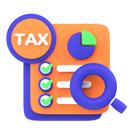Tax Investigation  3D Icon