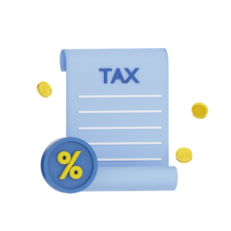 Tax Invoice  3D Icon