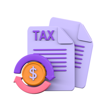 Tax Invoice  3D Icon