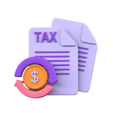 Tax Invoice  3D Icon