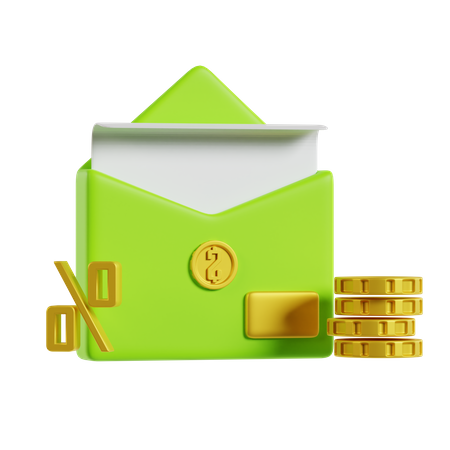 Tax Letter  3D Icon
