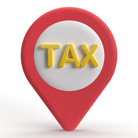 Tax Location  3D Icon