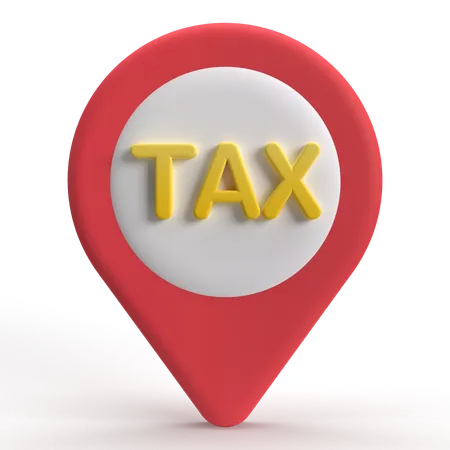 Tax Location  3D Icon