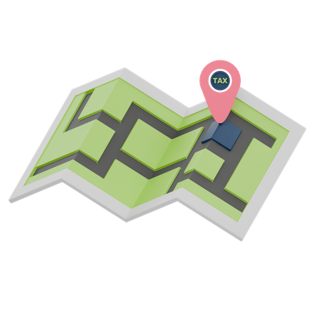 Tax Location  3D Icon