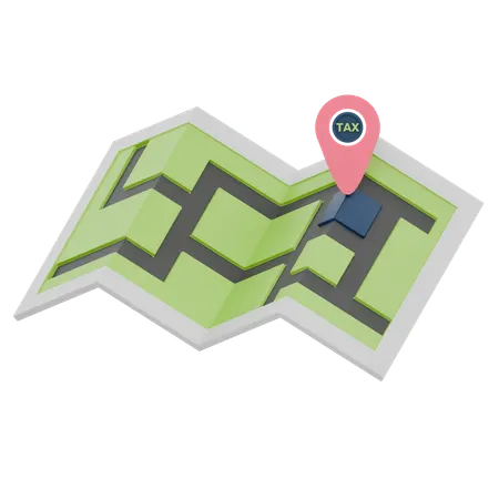 Tax Location  3D Icon