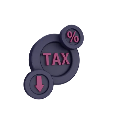 Tax Loss  3D Icon