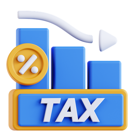 Tax loss  3D Icon