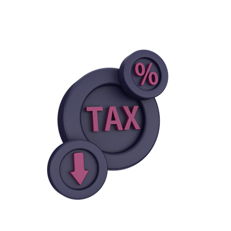 Tax Loss  3D Icon