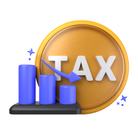 Tax Loss Chart  3D Icon