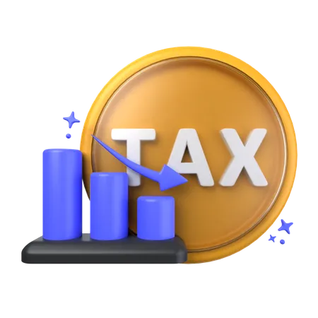 Tax Loss Chart  3D Icon