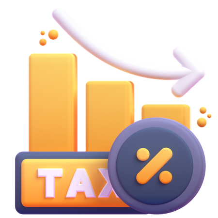 Tax Loss Chart  3D Icon