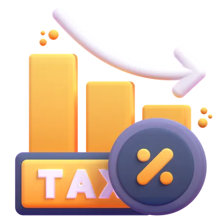 Tax Loss Chart  3D Icon