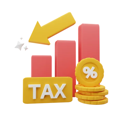 Tax Loss Chart  3D Icon