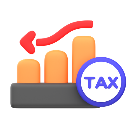 Tax Loss Chart  3D Icon