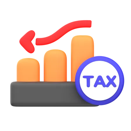 Tax Loss Chart  3D Icon