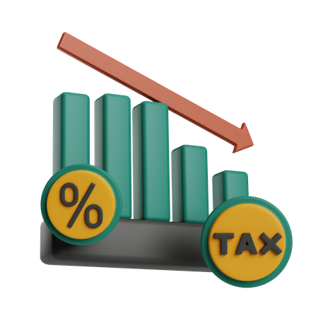 Tax Loss Chart  3D Icon