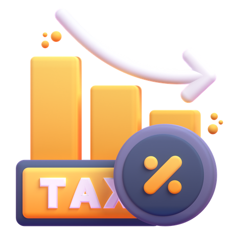 Tax Loss Chart  3D Icon