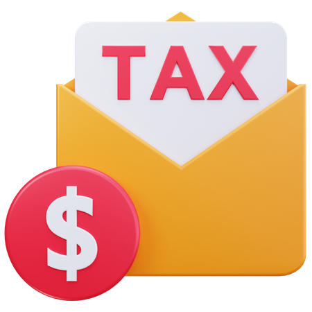 Tax Mail  3D Icon