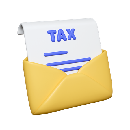 Tax Mail  3D Icon