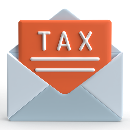 Tax Mail  3D Icon