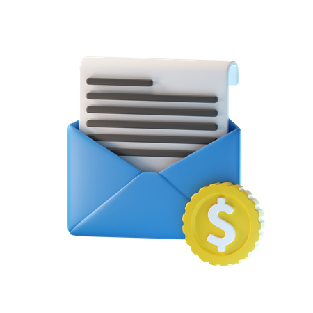 Tax Mail  3D Illustration