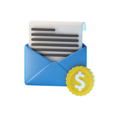 Tax Mail  3D Illustration