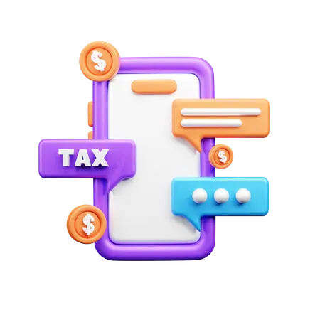 Tax Message  3D Icon