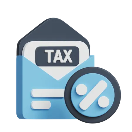 Tax Message  3D Icon