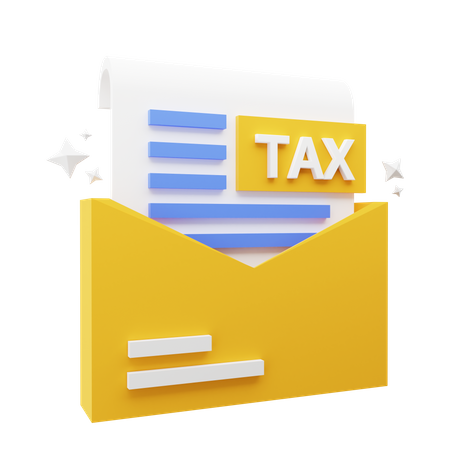 Tax Message  3D Icon