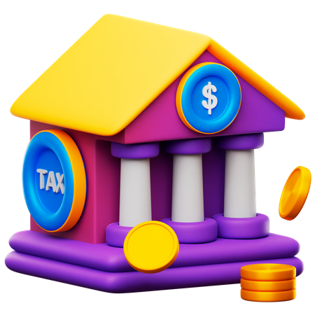 Tax Office  3D Icon
