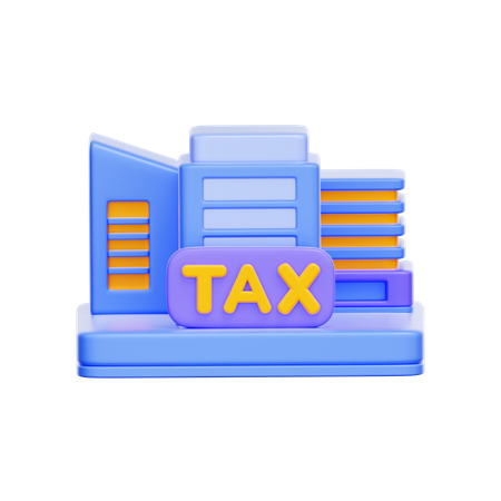 Tax Office Building  3D Icon